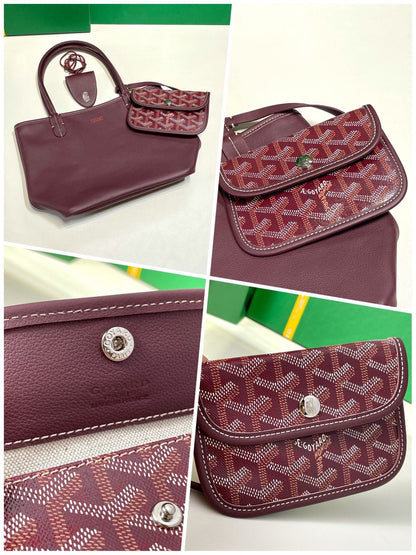 Goyard Anjou Mini in Burgundy