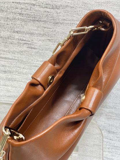 Dior Bow Bag Brown Lambskin