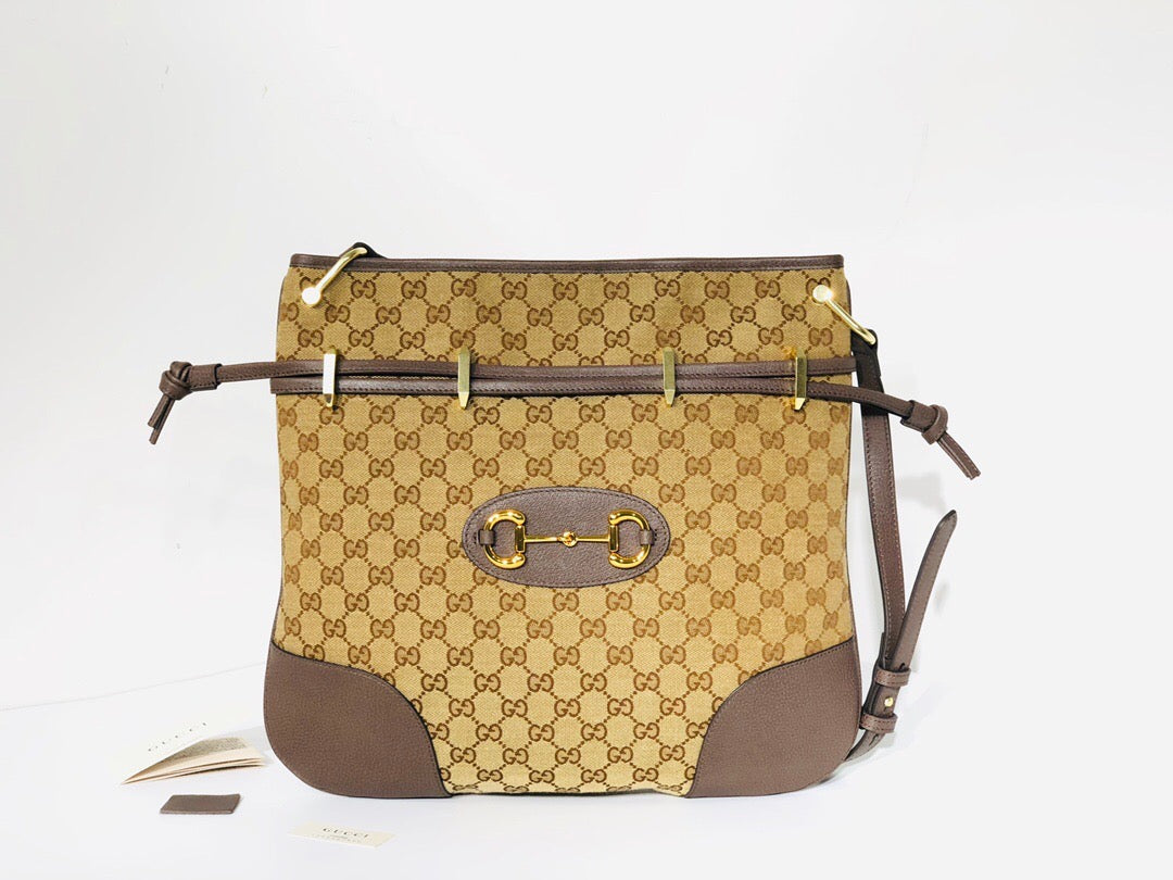 GUCCI GHW Horsebit 1955 Shoulder Bag