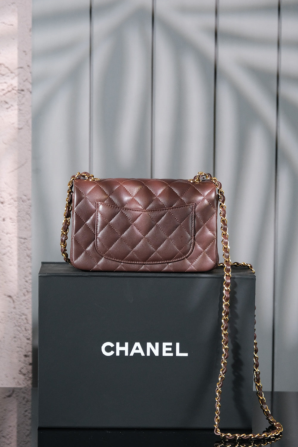 Chanel classic Mahroon colour with gold hardware