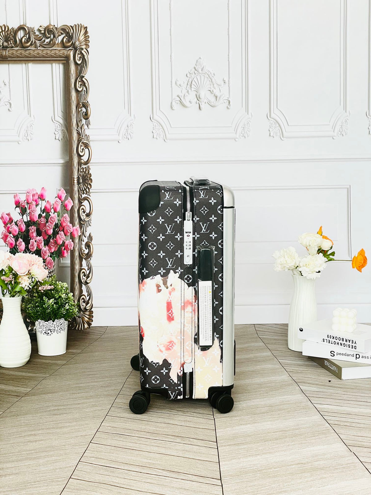 Louis Vuitton Horizon 55 rolling suitcase Aistinctive Artistic Pattern