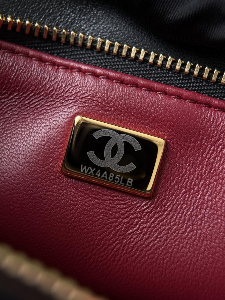 Chanel “Chic Studs” Clutch Bag Black Lambskin Gold Hardware