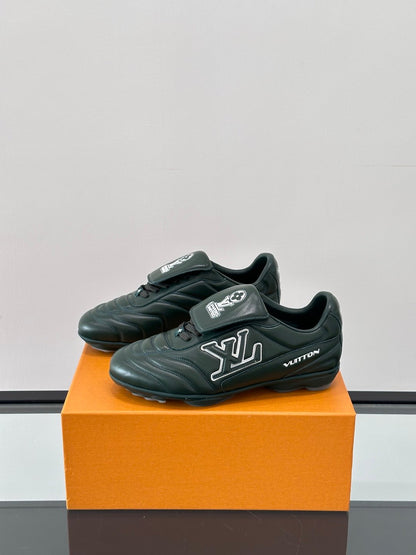 LV Men Black Leather Sneakers