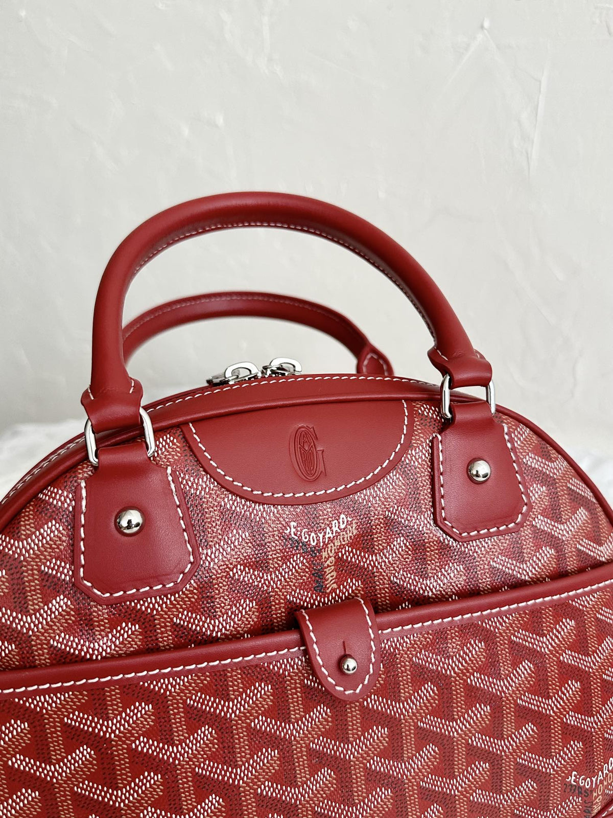 Goyard Saint Jeanne Bag Coated Canvas PM Red 9496843