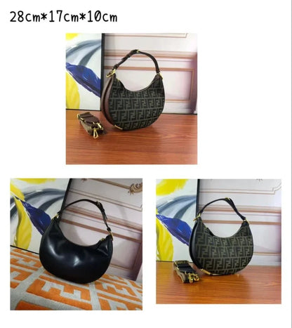 Fendi Crescent Bag Large Letter Decorative Bag Women’s Crossbody Bag