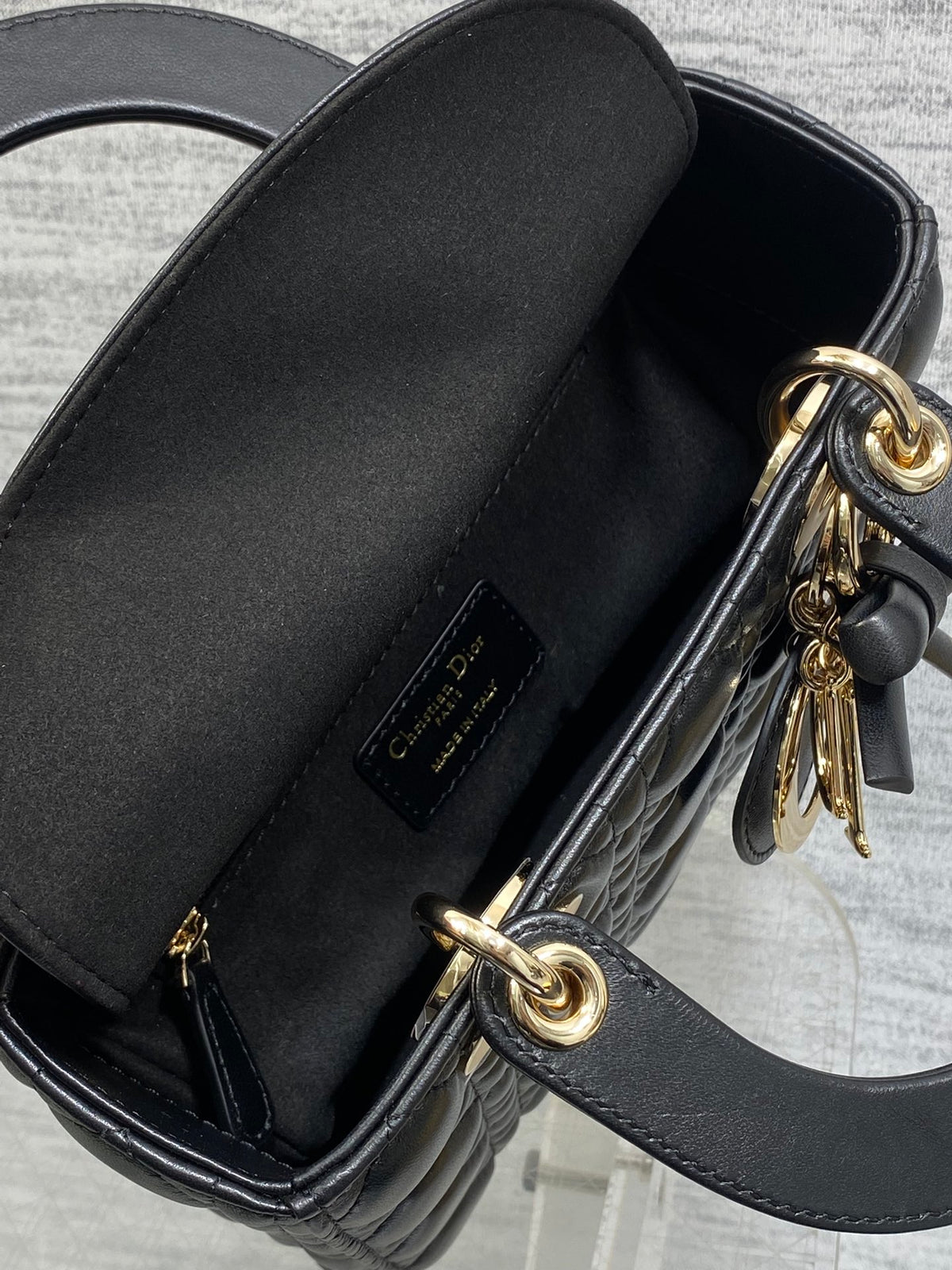 Dior Small Lady Dior My ABCDior Bag in black