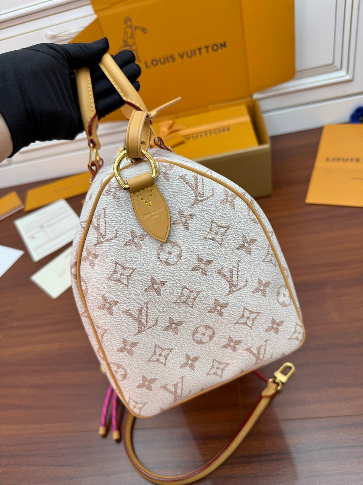 Louis Vuitton Speedy Soft 30 Lucky bag in Monogram Dune canvas