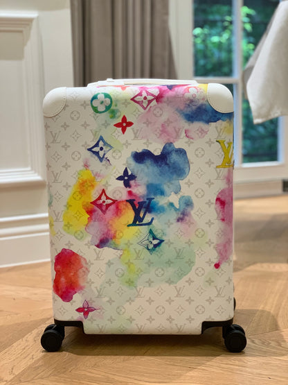 Louis Vuitton Horizon 55 suitcase in the Watercolor Multicolor