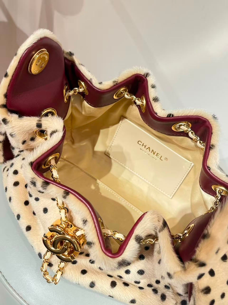 Chanel 25 Mini Cheetah Print Pony Hair Métiers d’art Collection