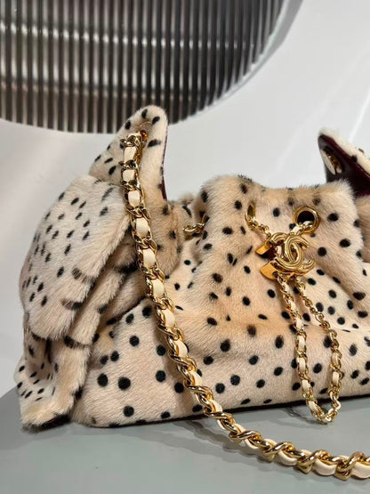Chanel 25 Mini Cheetah Print Pony Hair Métiers d’art Collection