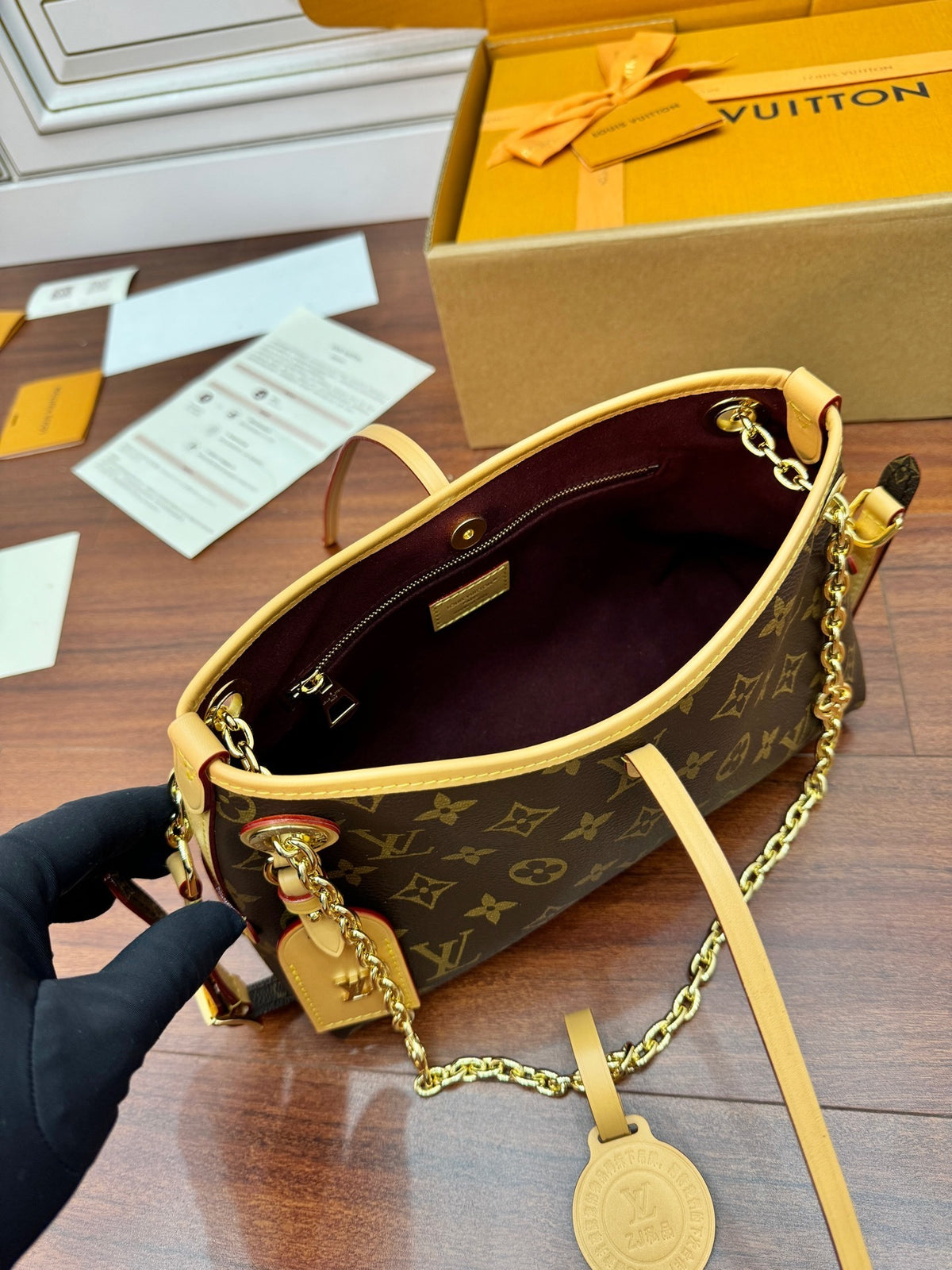 LV Carryall BB Monogram Handbag