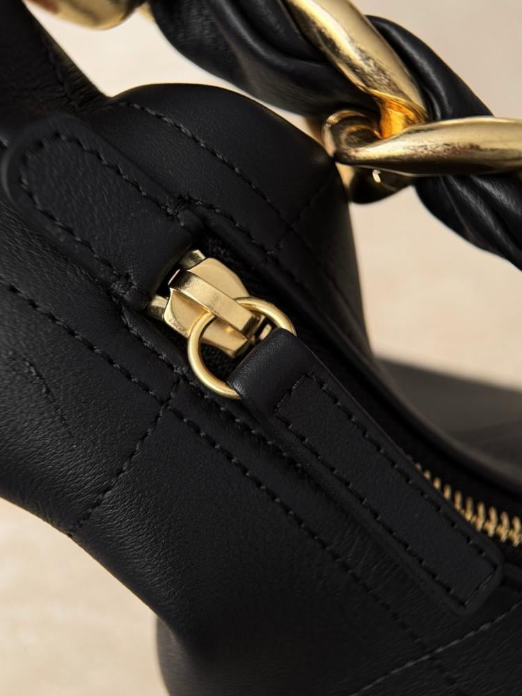 Chanel black hobo bag