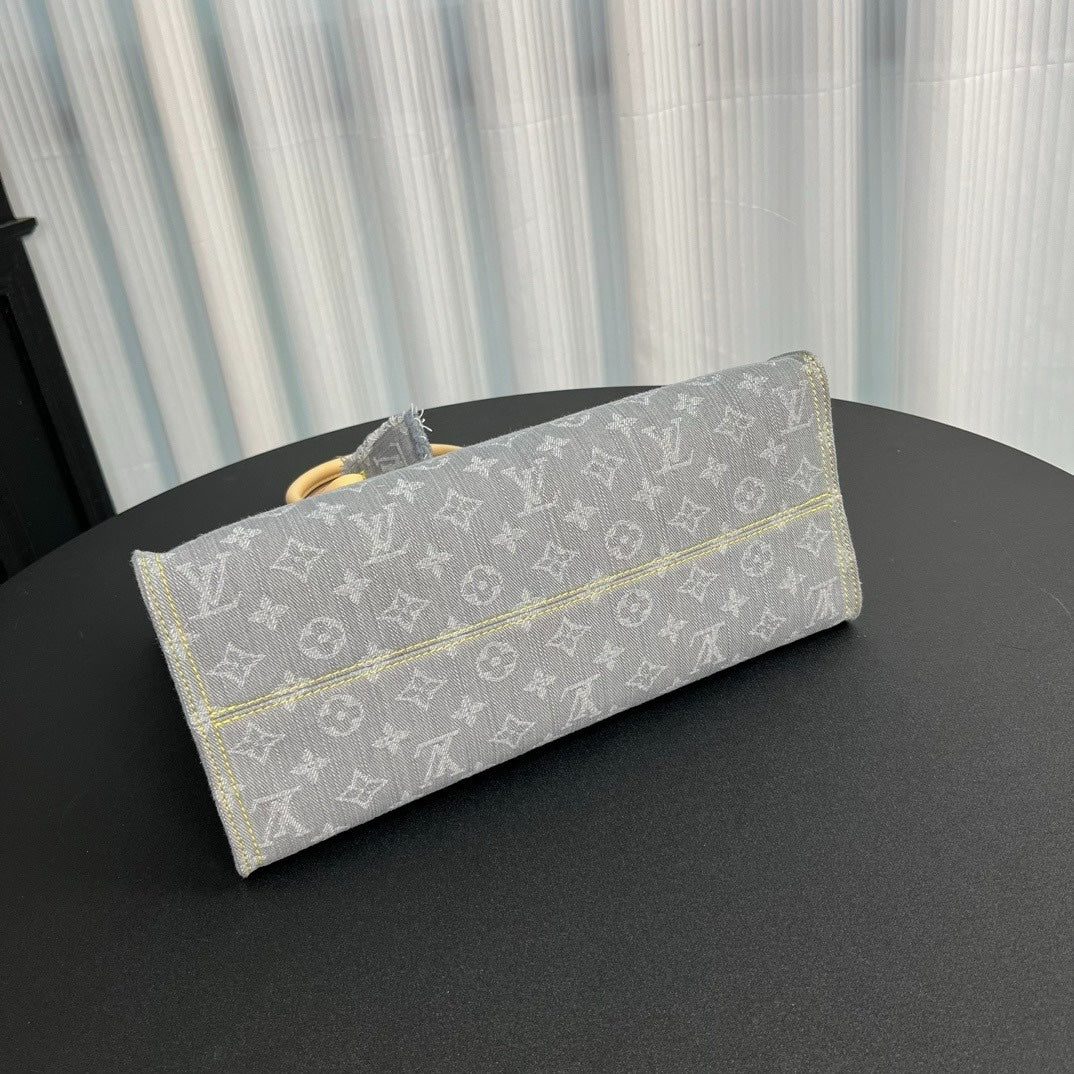 Louis Vuitton OnTheGo MM Monogram Denim canvas