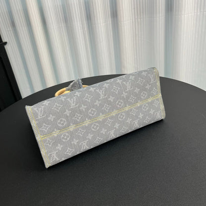Louis Vuitton OnTheGo MM Monogram Denim canvas