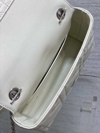 Dior My Dior Mini Bag in White Lambskin