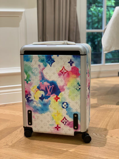 Louis Vuitton Horizon 55 suitcase in the Watercolor Multicolor
