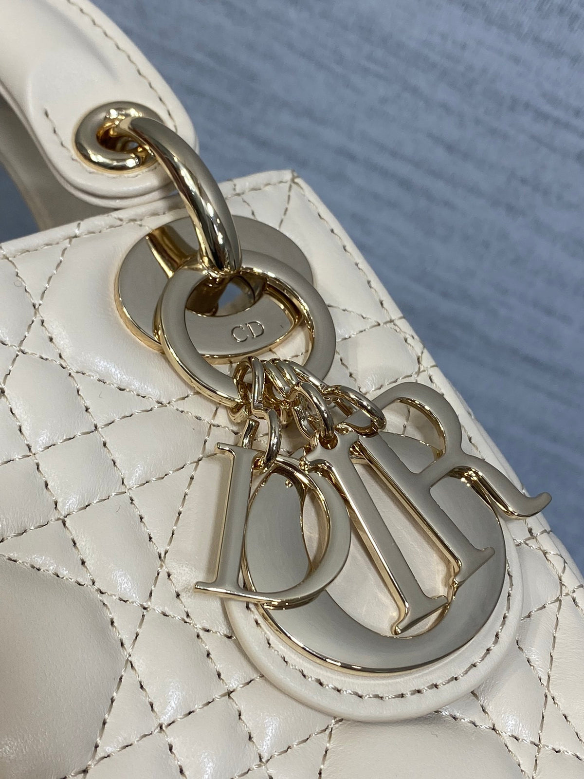 Dior Mini Lady Dior Bag in latte cannage