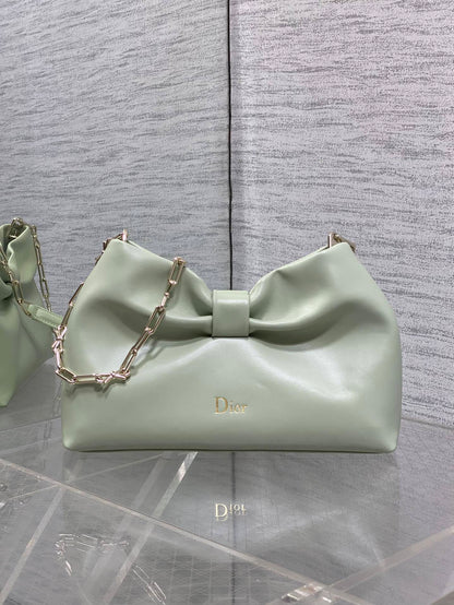 Dior Bow Bag Green Lambskin