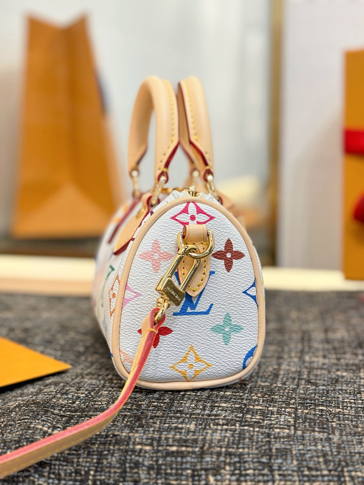 Louis Vuitton X Takashi Murakami Nano Speedy Bag