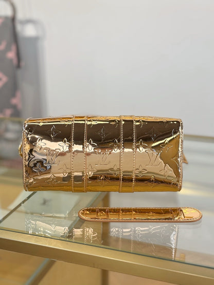 Louis Vuitton Limited Edition Gold Monogram Miroir Speedy 30 bag