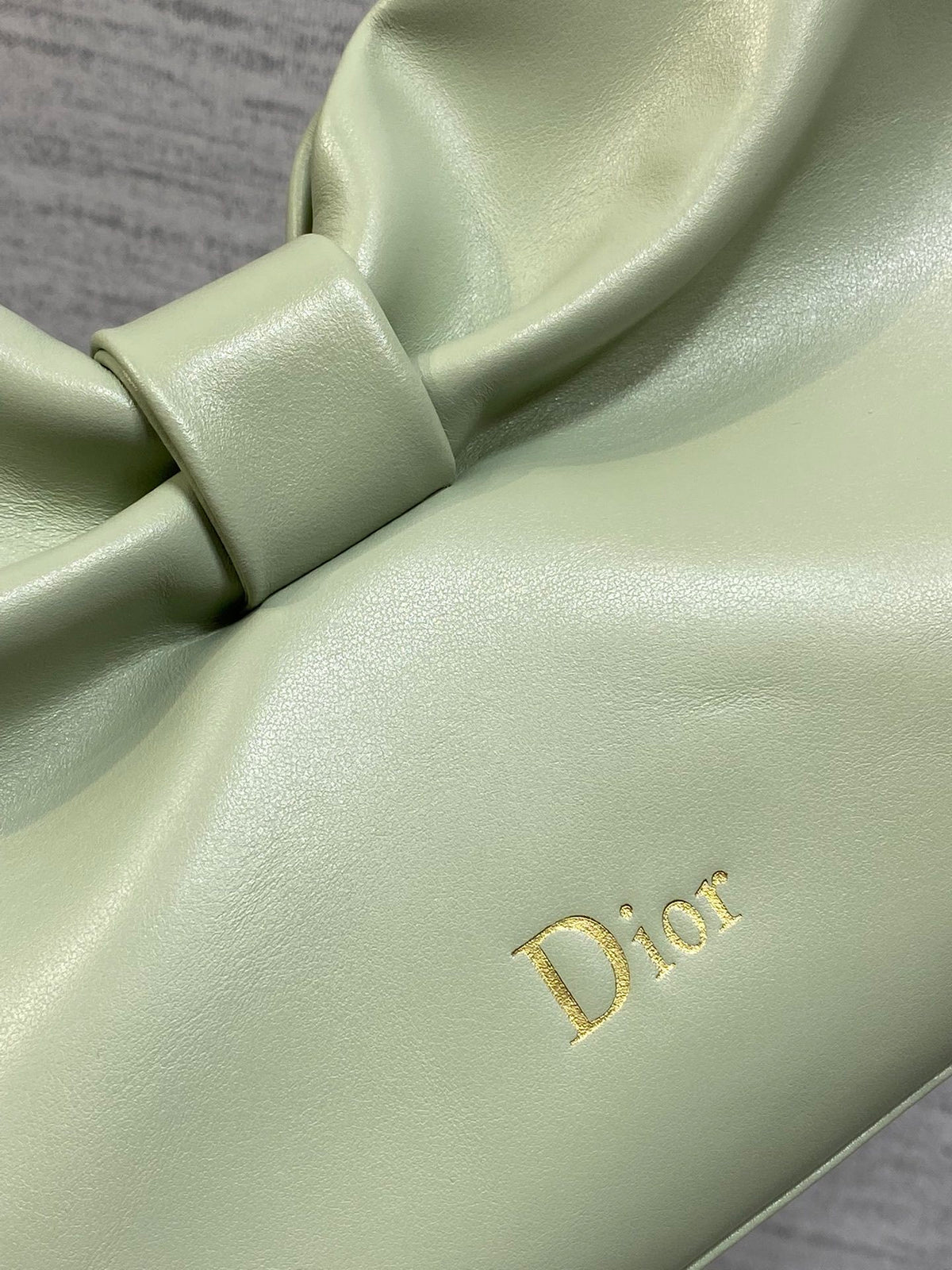 Dior Bow Bag Green Lambskin