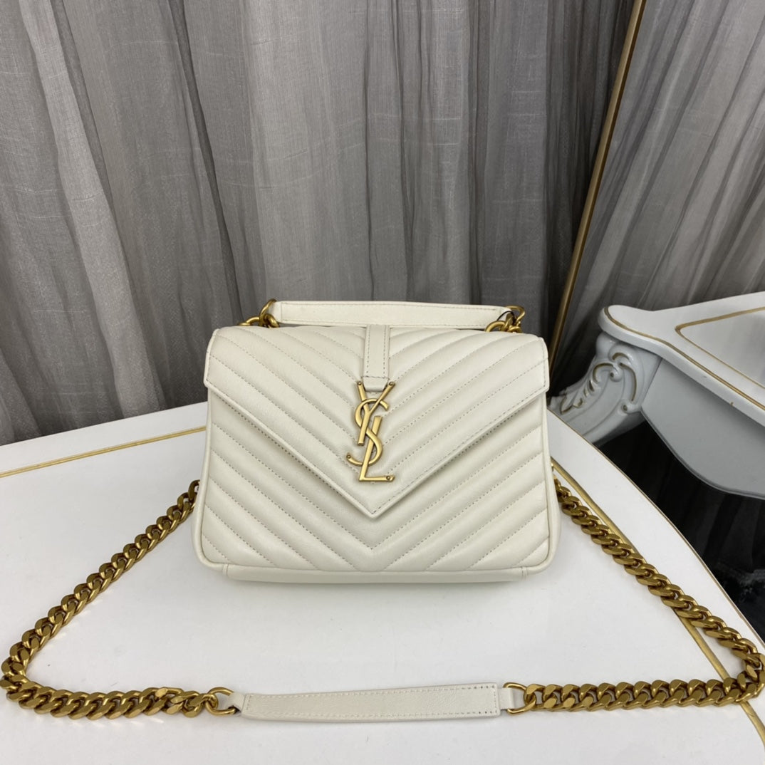 Saint Laurent Medium College Leather Cross Body Bag
