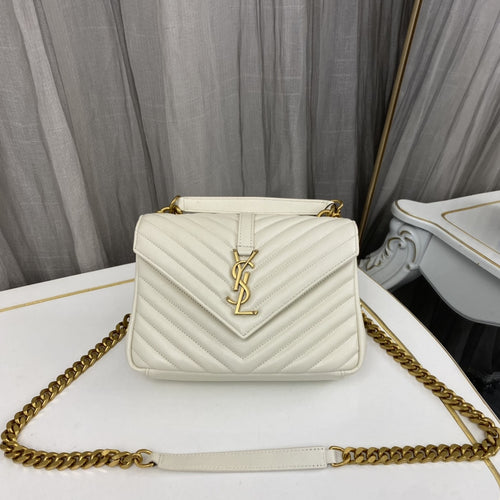 Saint Laurent Medium College Leather Cross Body Bag