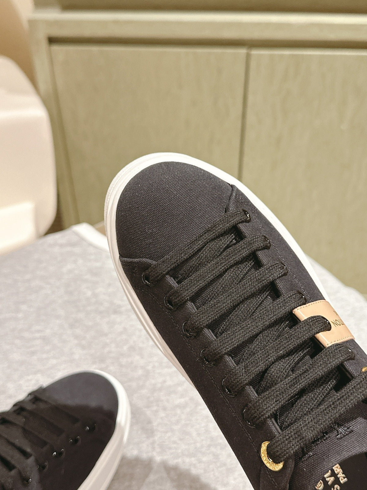 LV Women Black Canvas Sneakers