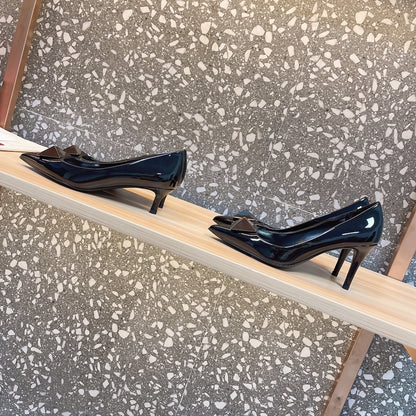 Valentino Women Black Patent Leather Pumps