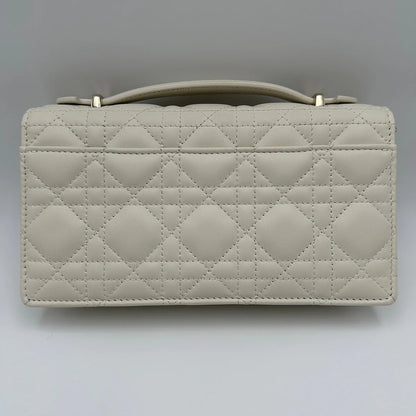 Dior My Dior Mini Bag in latte Cannage lambskin