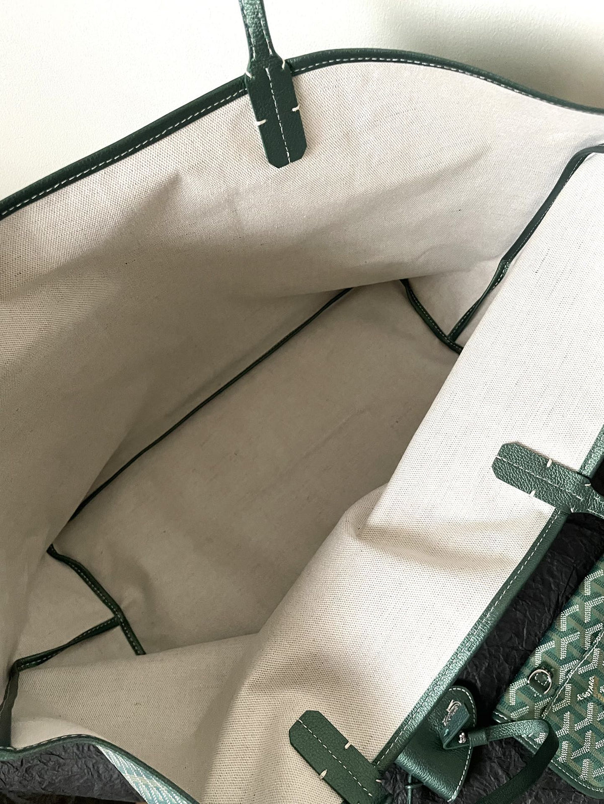 Goyard Green Goyardine Coated Canvas and Leather Saint Louis GM Tote