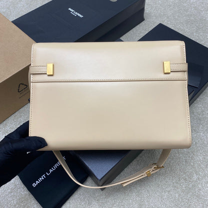 SAINT LAURENT Smooth Calfskin Manhattan Shoulder Bag