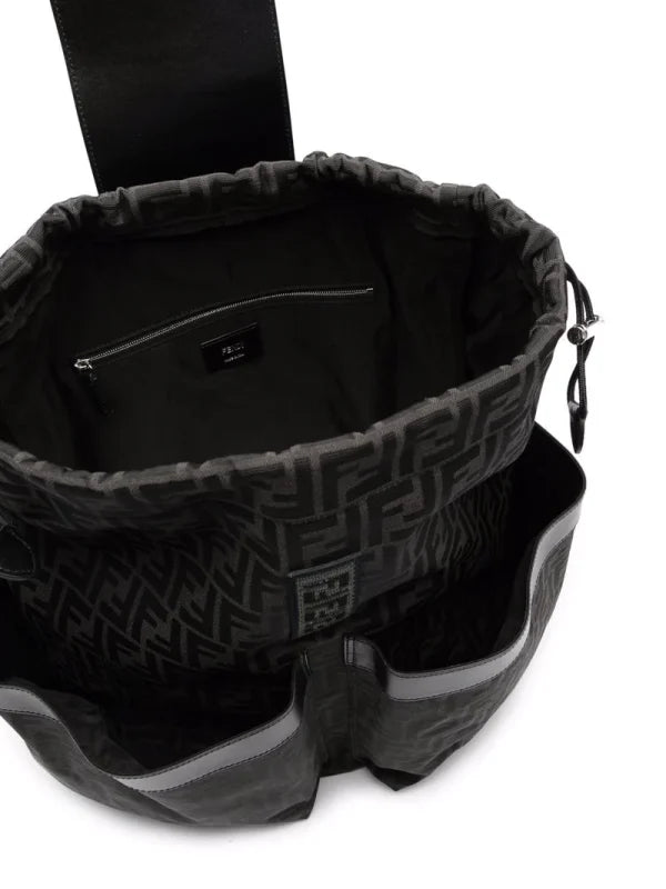 Fendi Strike Medium Black Backpack