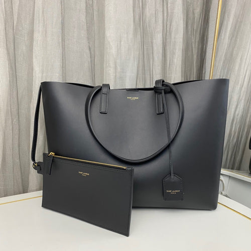 SAINT LAURENT East West grained leather tote