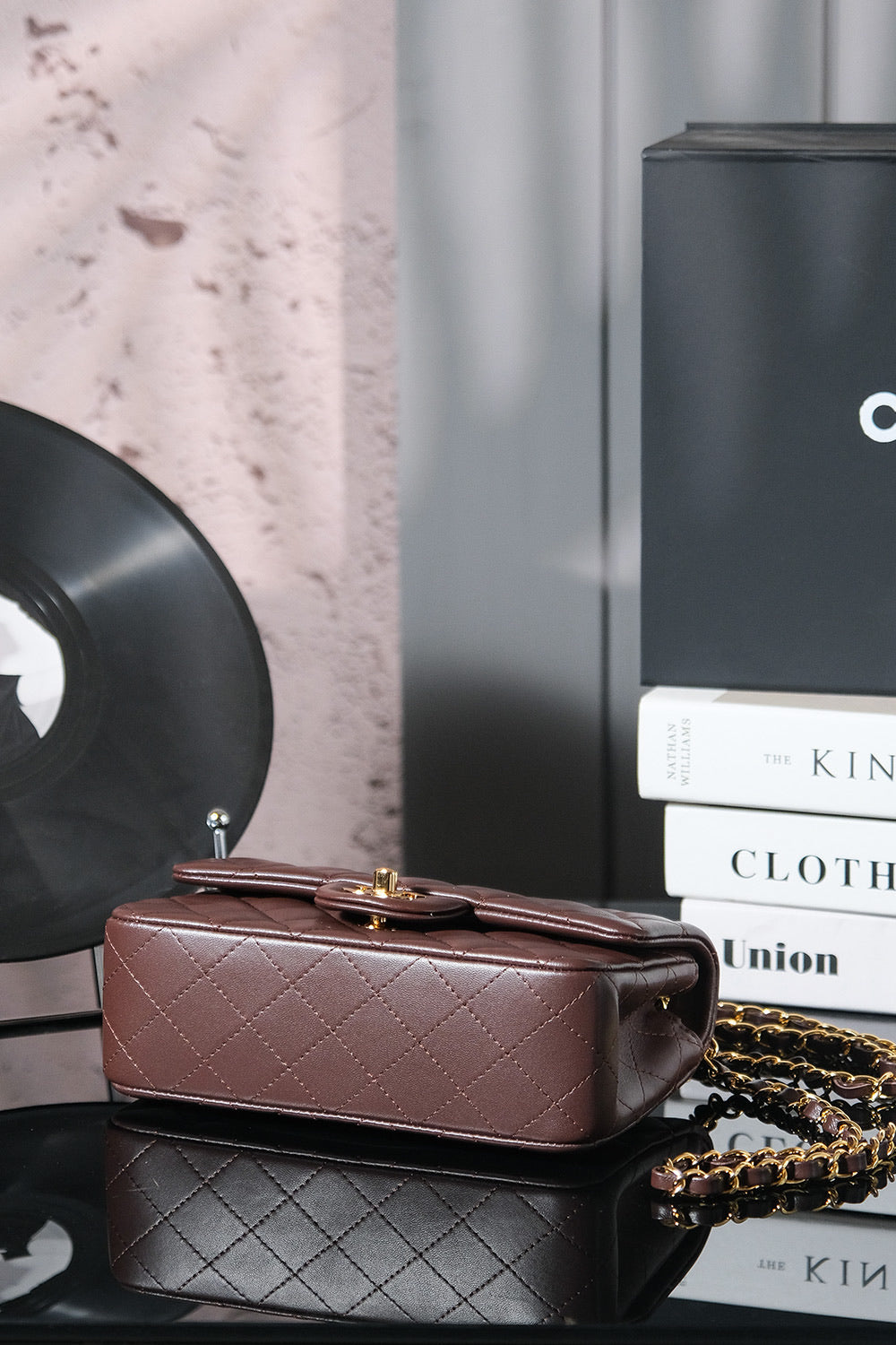Chanel classic Mahroon colour with gold hardware