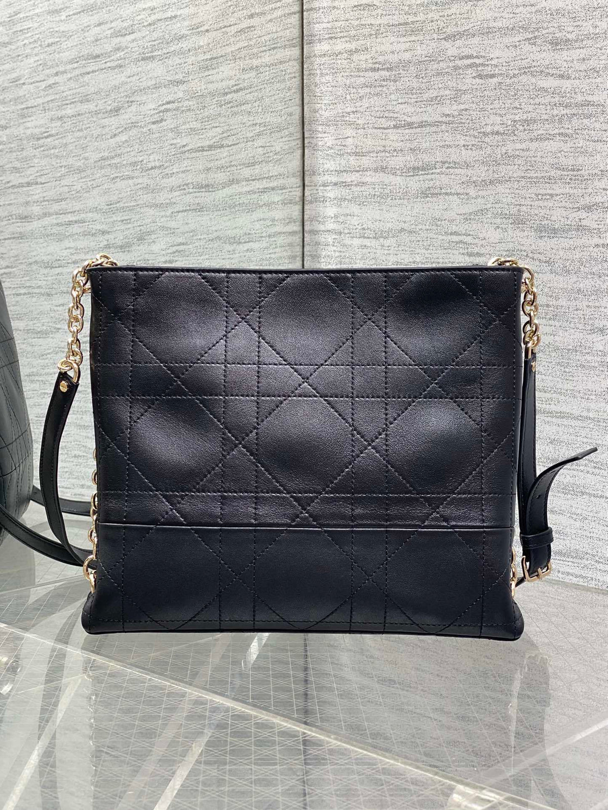 Dior Trianon bag in Black Gold Hardware
