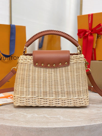 Louis Vuitton Capucines BB Handbag Brown Beige