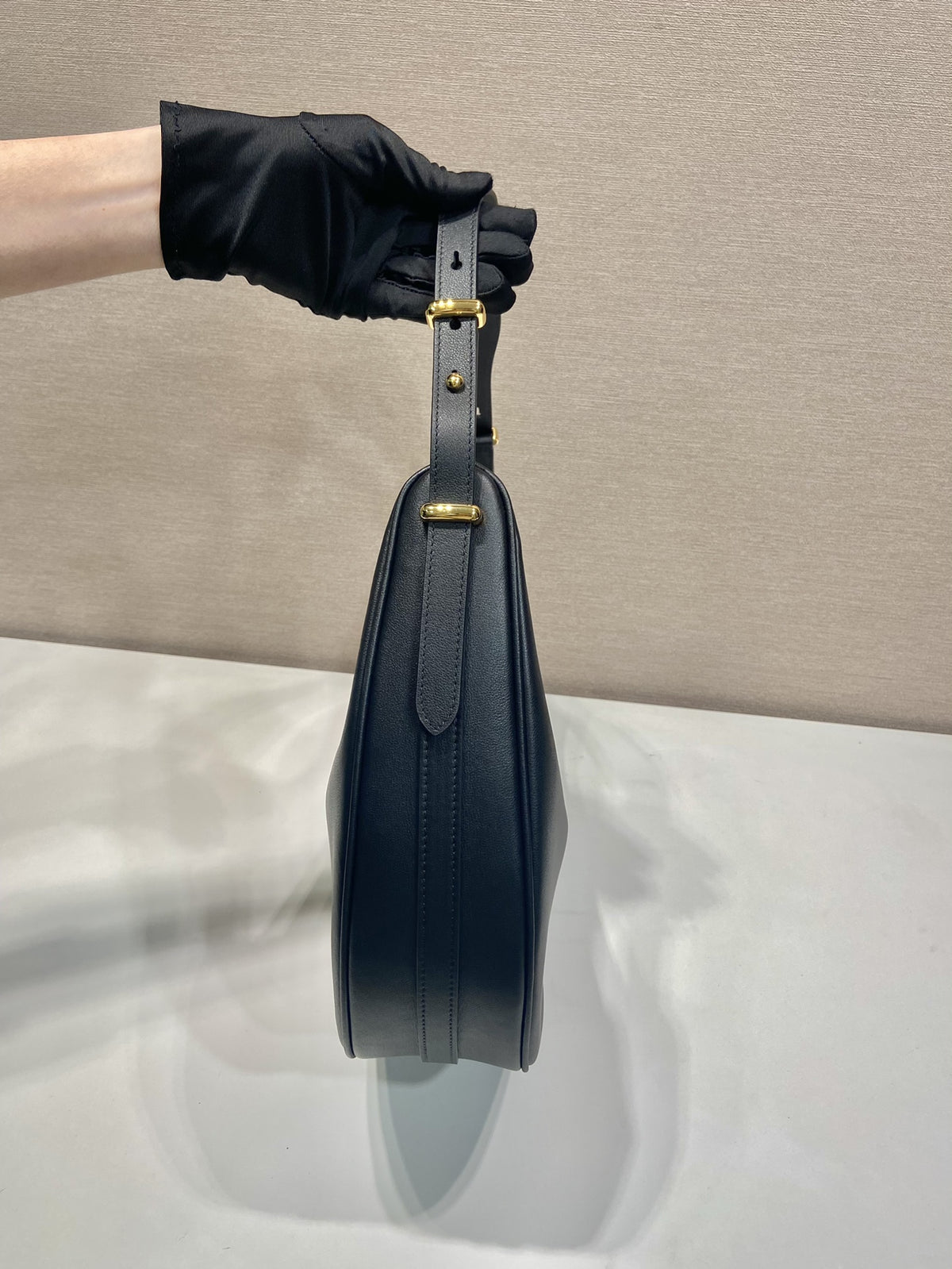 Prada Arche Small Leather Shoulder Bag