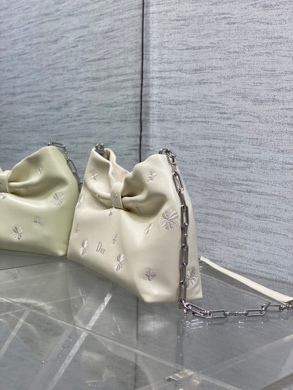 Dior Bow Bag Small Latte Lambskin