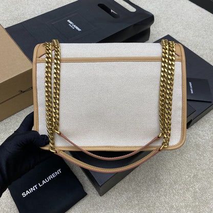 Yves Saint Laurent YSL Niki Bag Natural Canvas