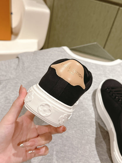 LV Women Black Canvas Sneakers