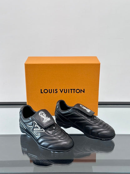 LV Men Black Leather Sneakers