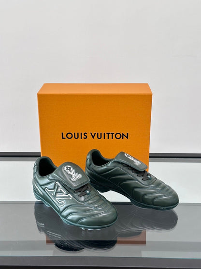 LV Men Black Leather Sneakers