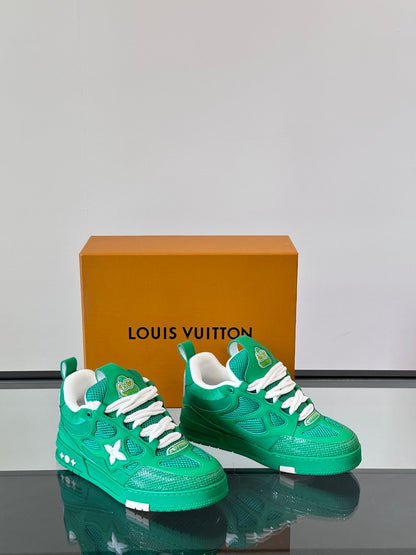 LV Men Green Mesh Sneakers