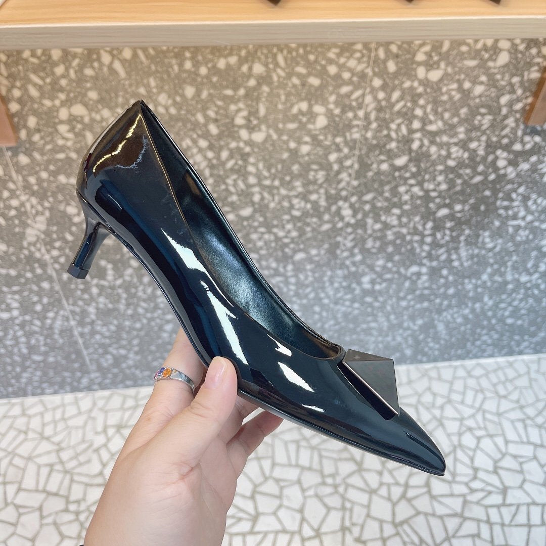 Valentino Women Black Patent Leather Pumps
