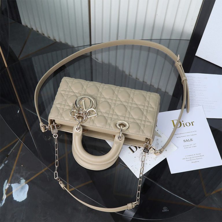 Dior Medium Beige Lady D-Joy Bag
