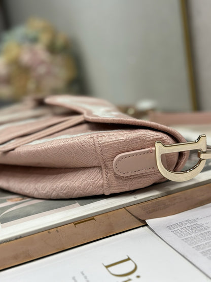 Dioramour Small Saddle Bag with Strap Soupir Pink