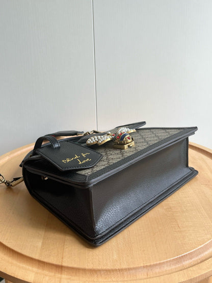 Gucci Queen Margarnet Bag in Black