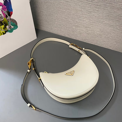 Prada Arque Small Leather Shoulder Bag