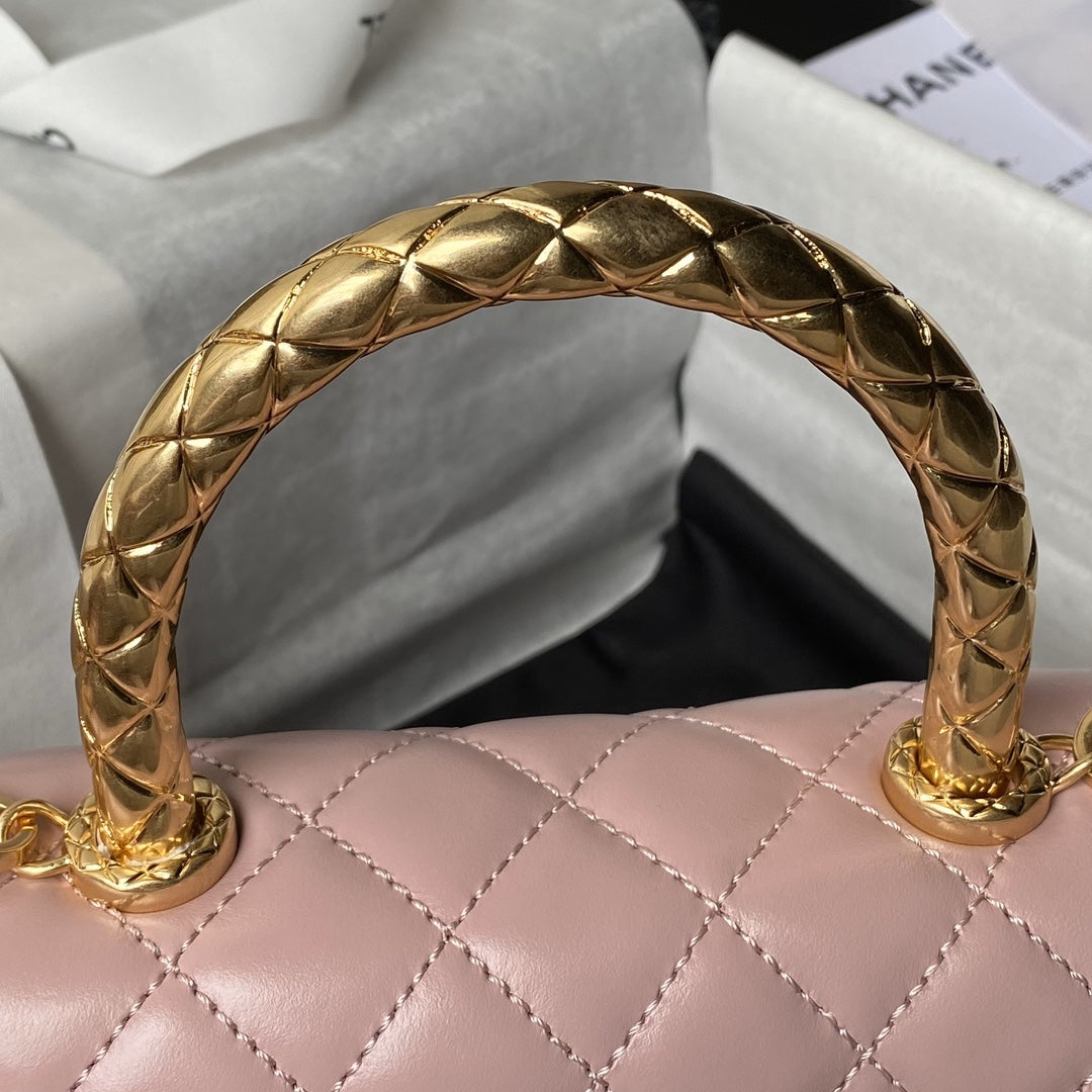 Chanel 22B Small Flap Bag Gem Chain Dust Pink
